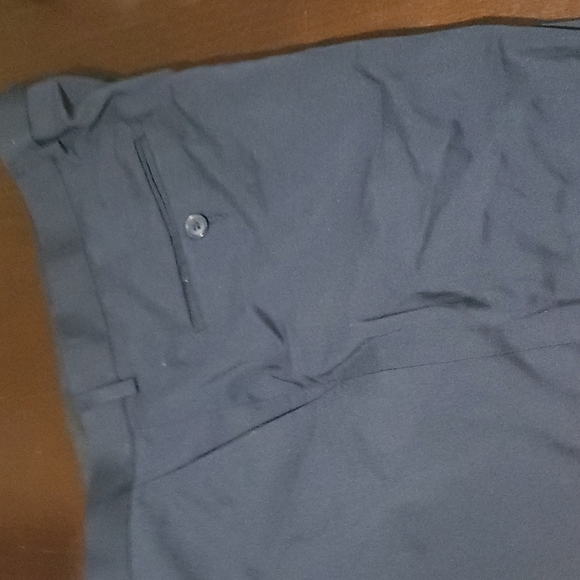 NWOT Men's Designer Collective Navy flat front, unhemmed dress slacks. - Picture 6 of 12